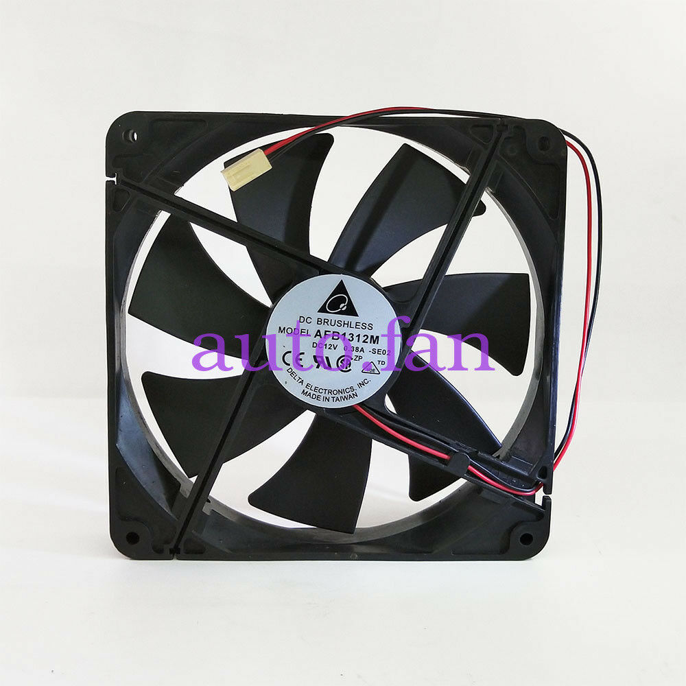 For Delta 13525 AFB1312M 13.5cm 135mm DC 12V 0.38A 2Wie Case axial Cooling Fan