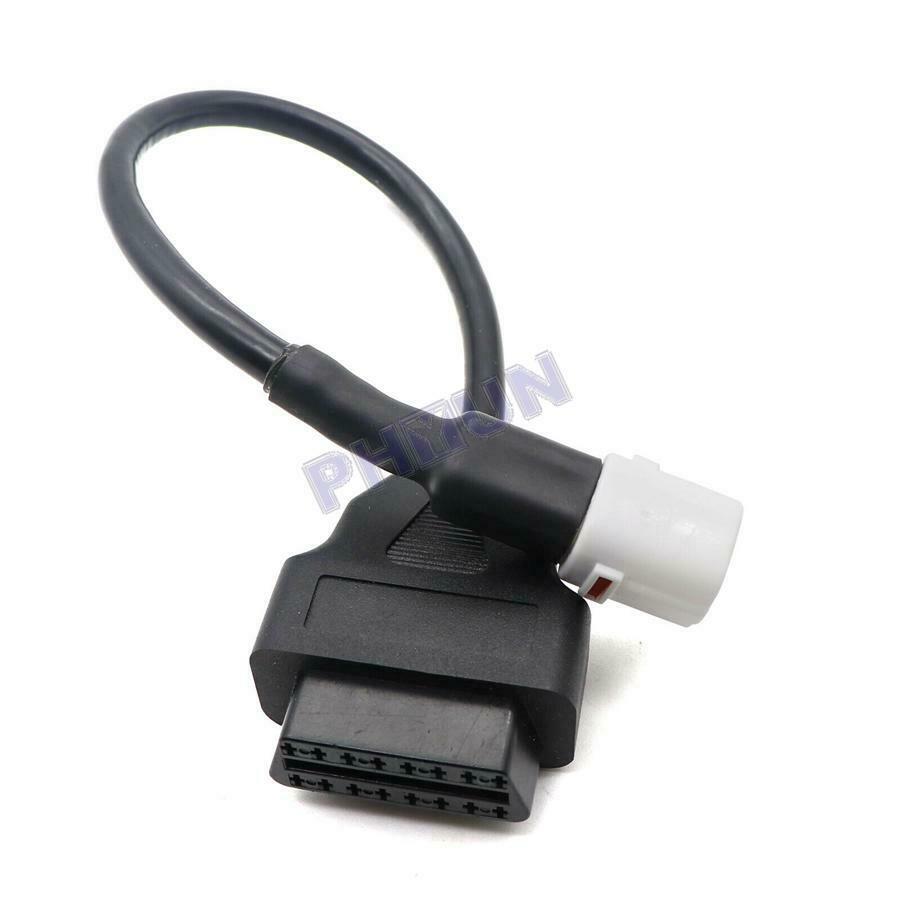 Fit For Yamaha 4 Pin to OBD2 OBDII Cable Harness Diagnostic Adapter Connector