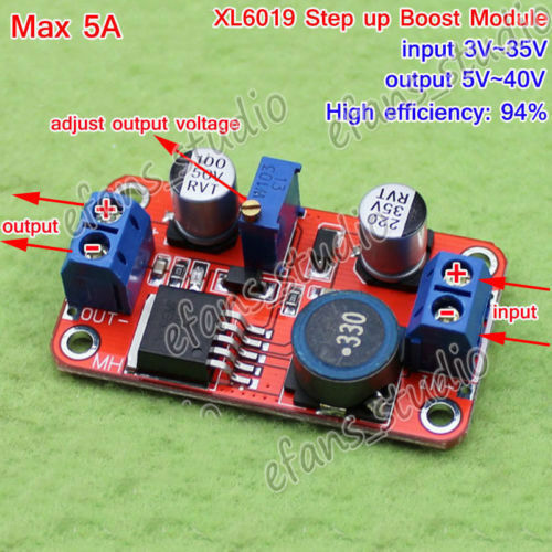 5A Dc-Dc Pas Dessus Puissance Module Boost Volt Convertisseur 3.3V-35v Ã€ 5v 6v