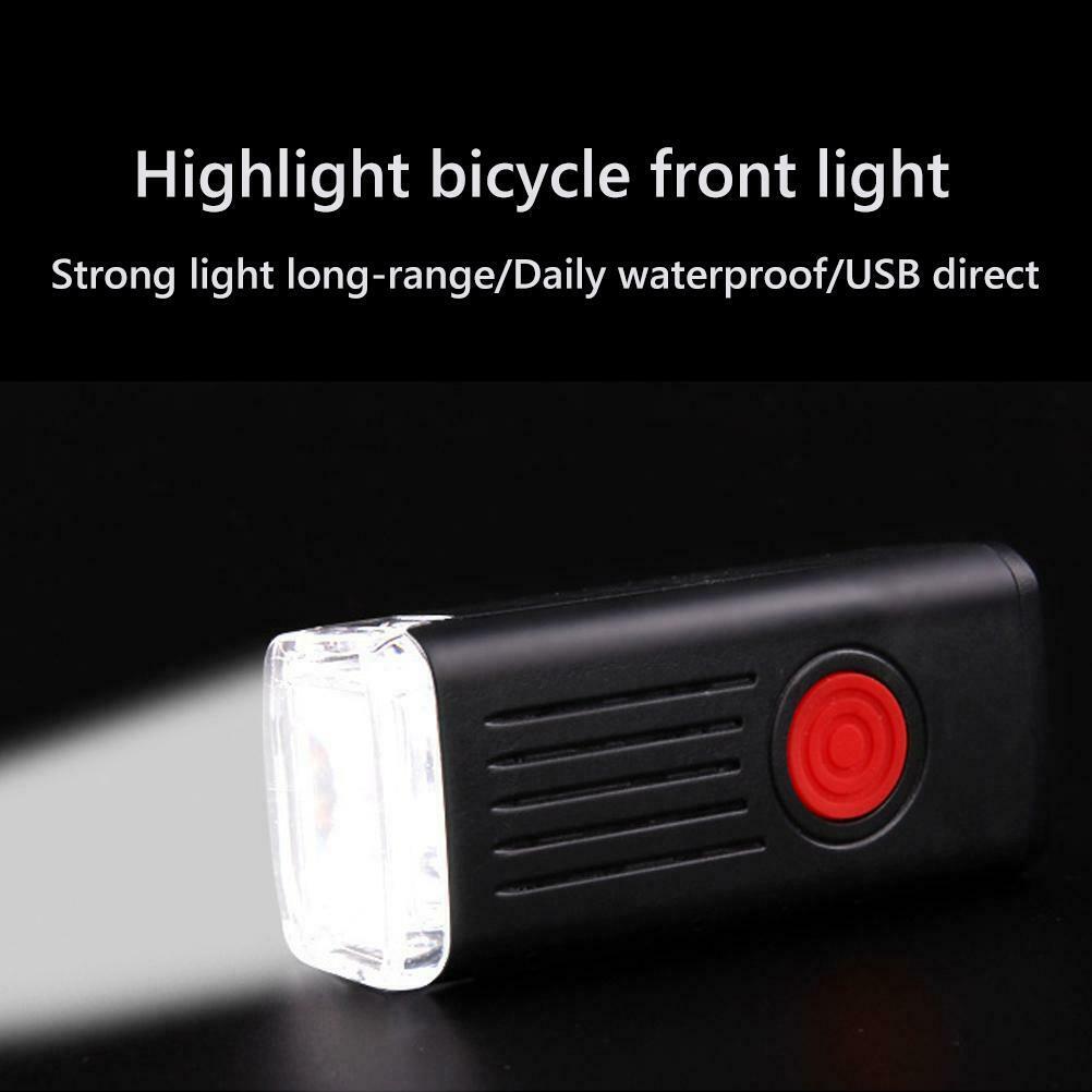 Light for Bike USB Rechargeable Set Super Bright Front Light Warning Rear Light