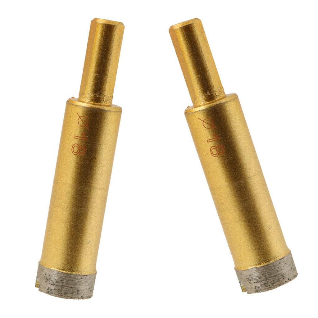 2 X 18mmDIAMOND HOLESAW Ceramic Porcelain Slate Marble Glass Drill Bit Tool