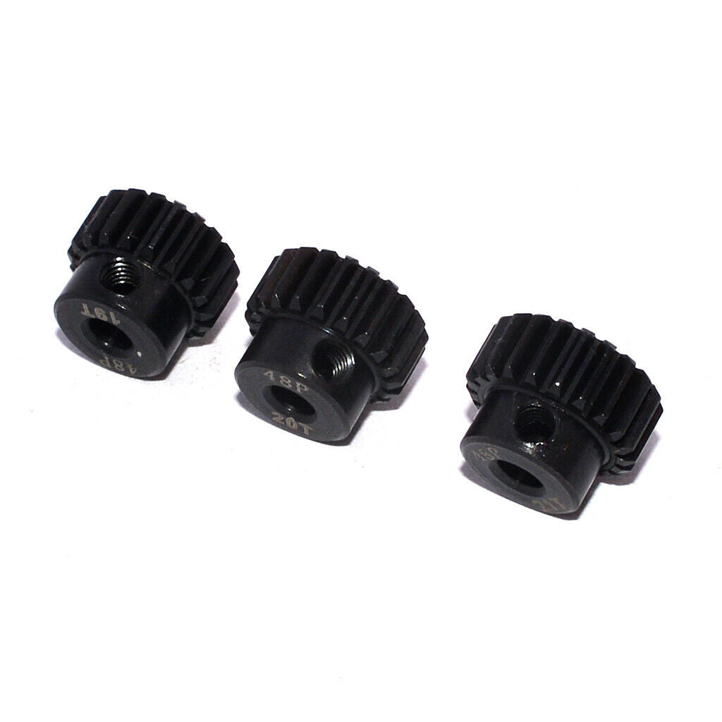 RC Accessory 48DP Pinion 19T 20T 21T Gear for 1/10 Racing Car Motor