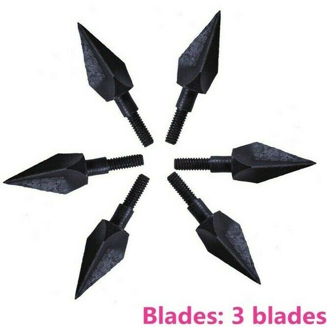 12pcs 125Grain Screw-In Broadhead Traditional Arrow Head Archery Hunting Bow s