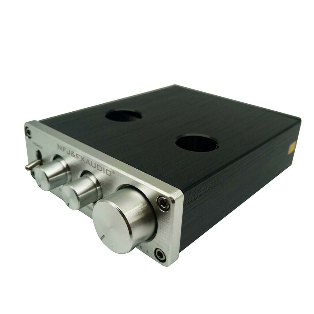 Black Premium 6k4 Valve Vacumn Tube Preamp Headphone Pre-Amplifier Adjustable