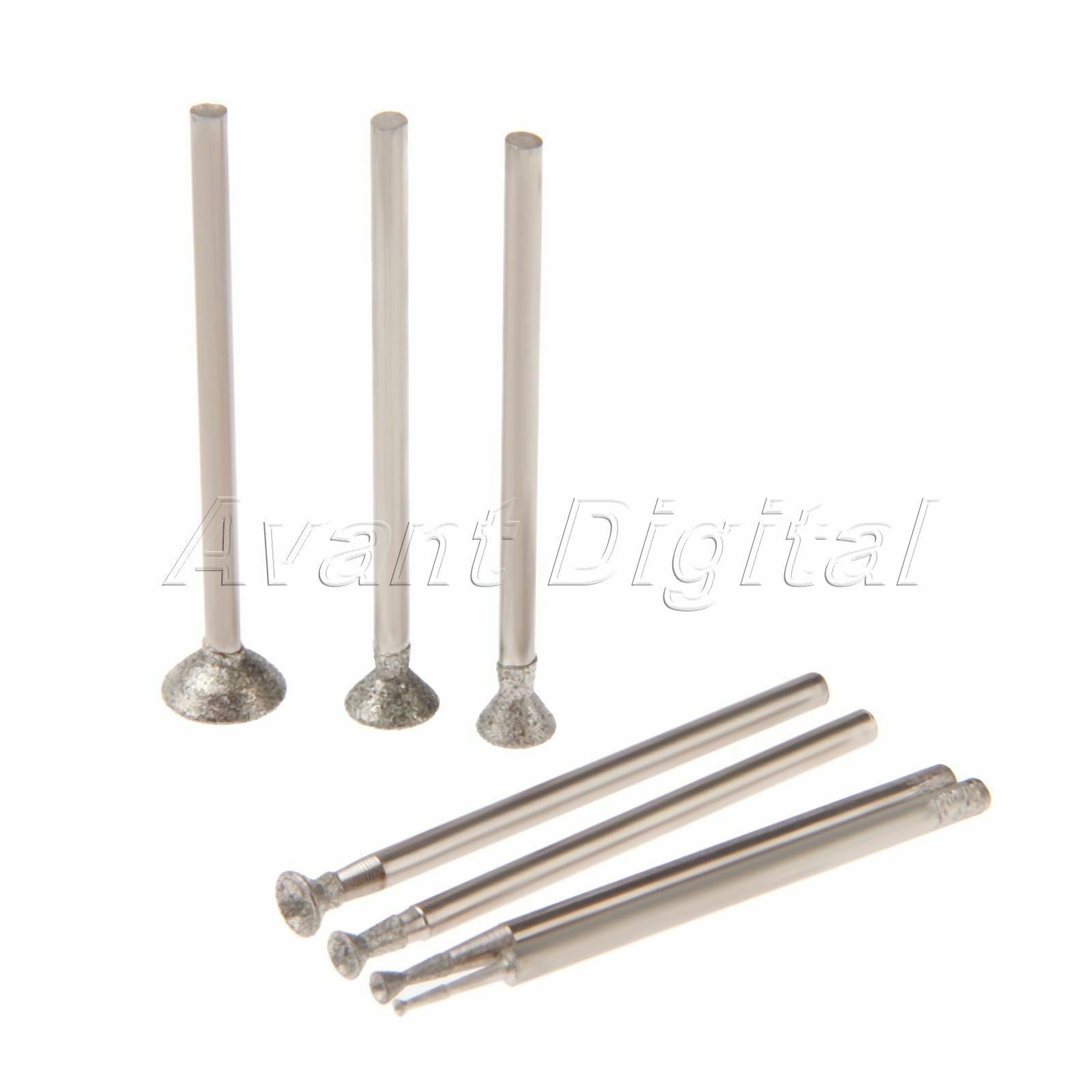 Bur Diamond Grinding Head Spherical Concave 0.04/0.08/0.12/0.16/0.2/0.23/0.31"