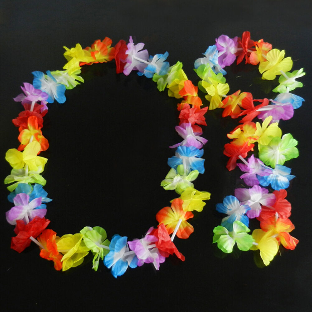 4 pcs/set HawaiianBDropical Hula Luau Grass Dance Head Neck Wrist Garla.l8
