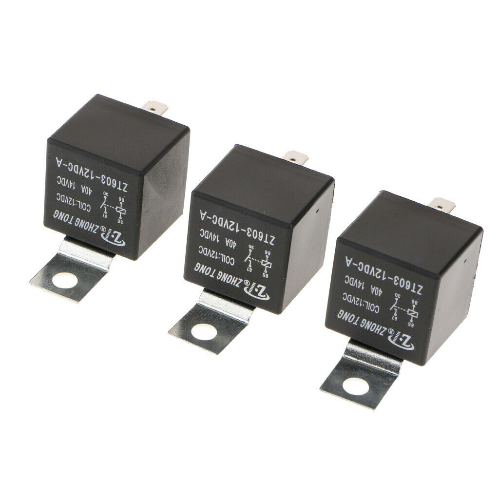3 Pieces SPST Relay Normally Closed Normally Open Auto Changeover Relay