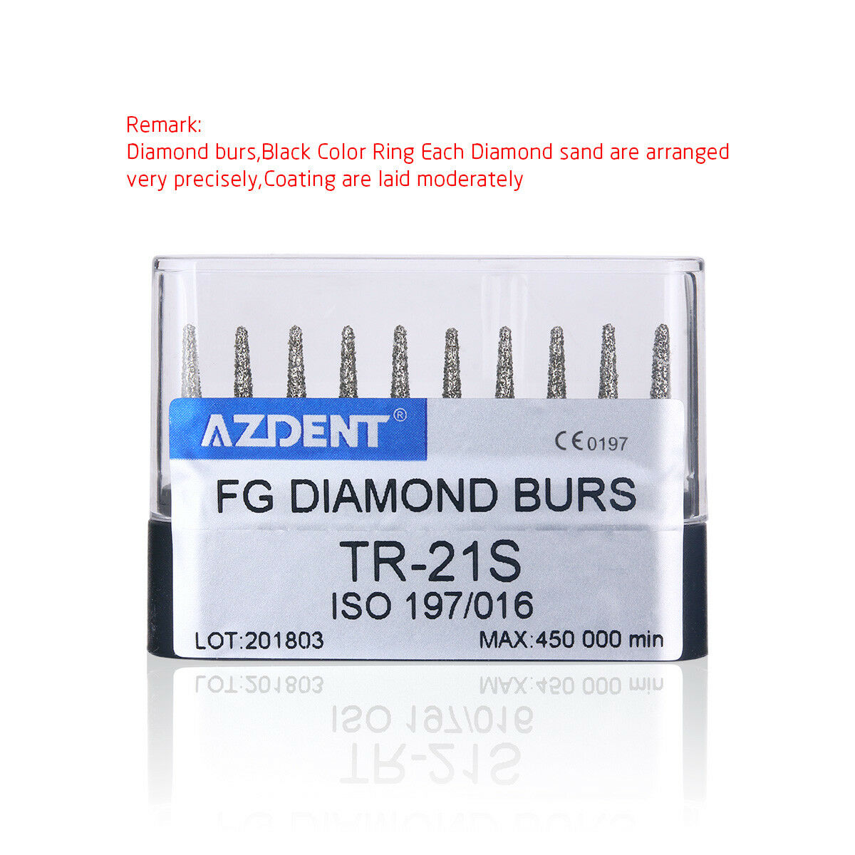 20 Boxes Dental Diamond FG Burs TR--21S Cavity Preparation Kit 10pcs/Pack New