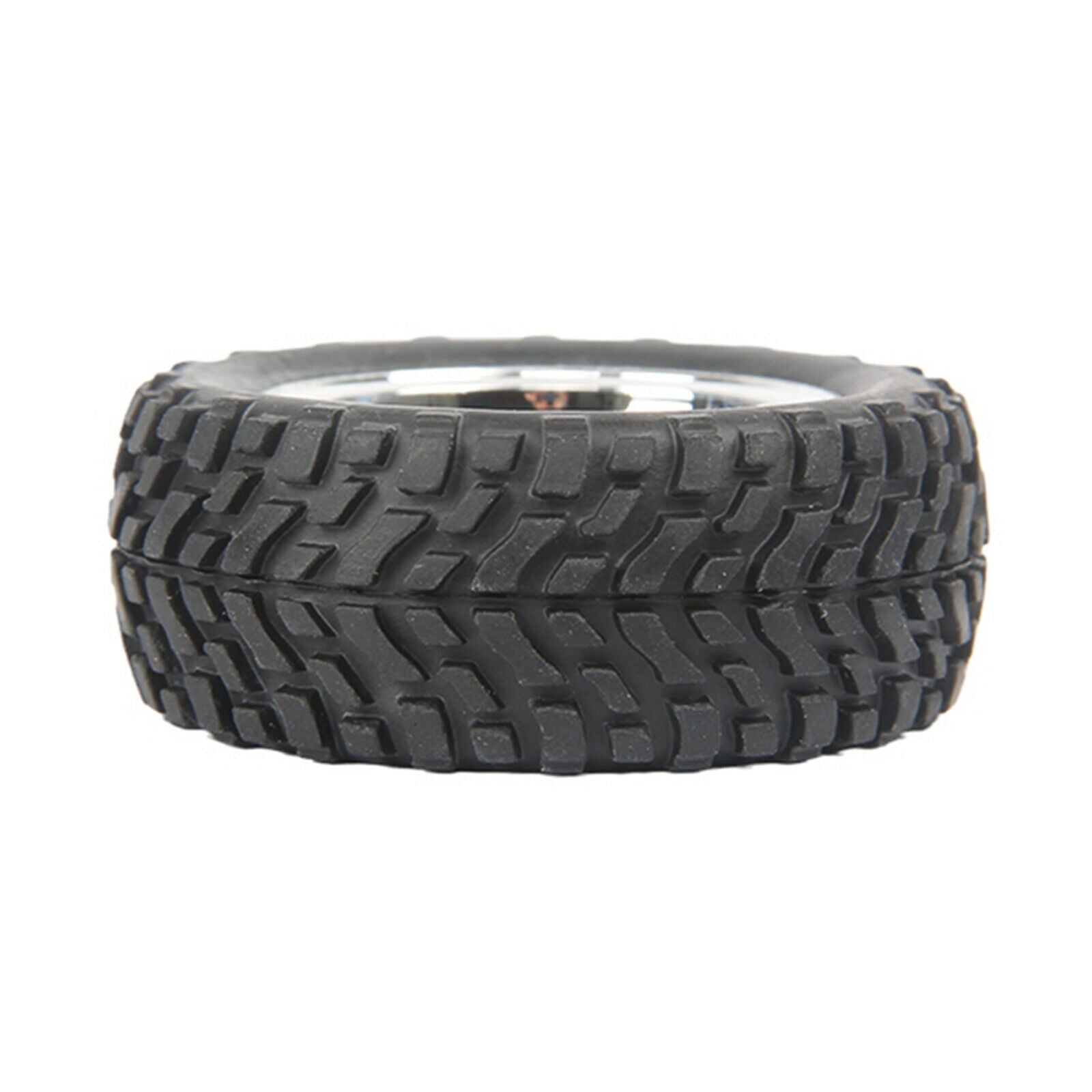 4 Pack Rubber Tyres with Wheel Hubs for MN D90 91 99S 1/12 RC Crawlers