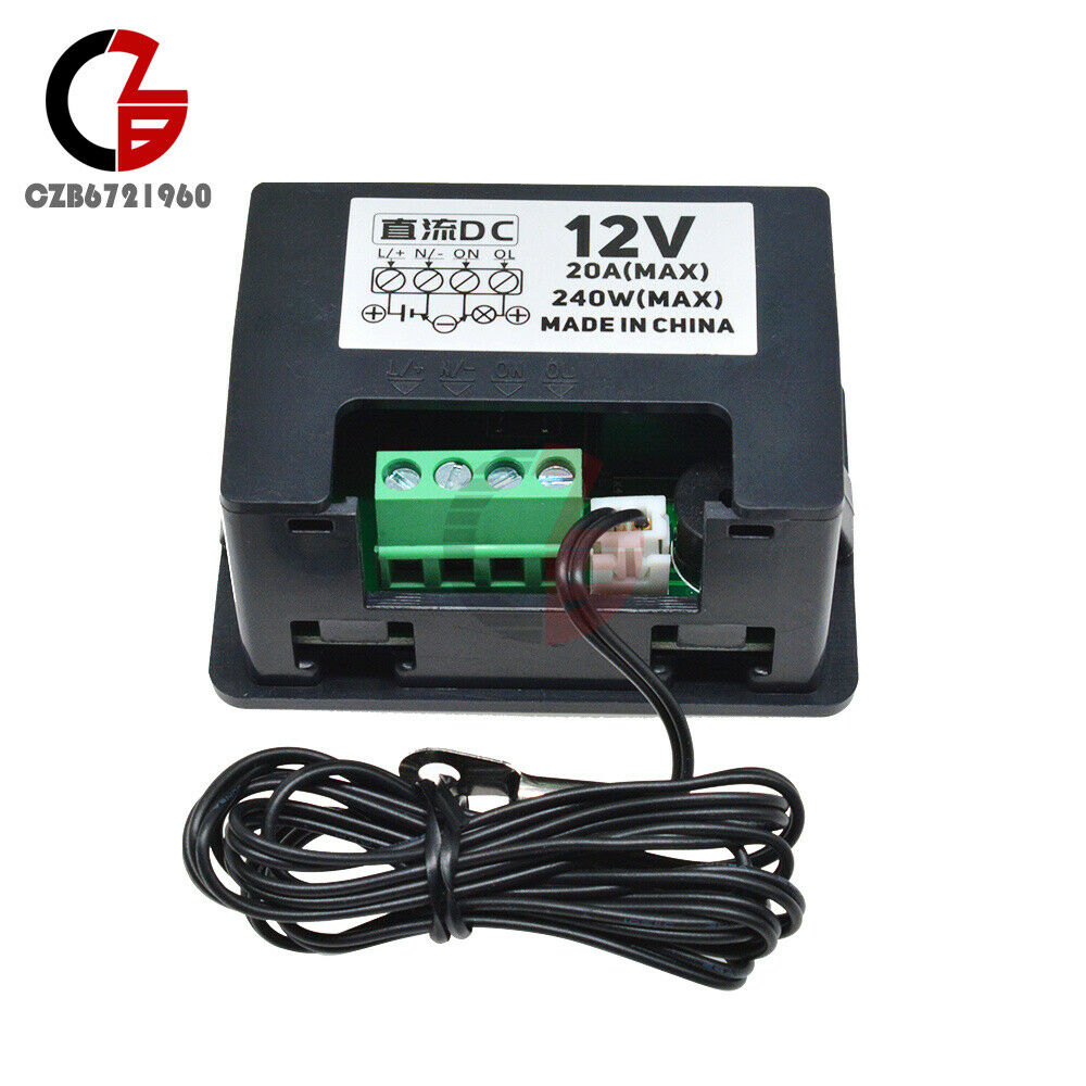 DC12V 240W Digital 1.37" LCD Display -55℃~120℃ Temperature Controller NCT Sensor