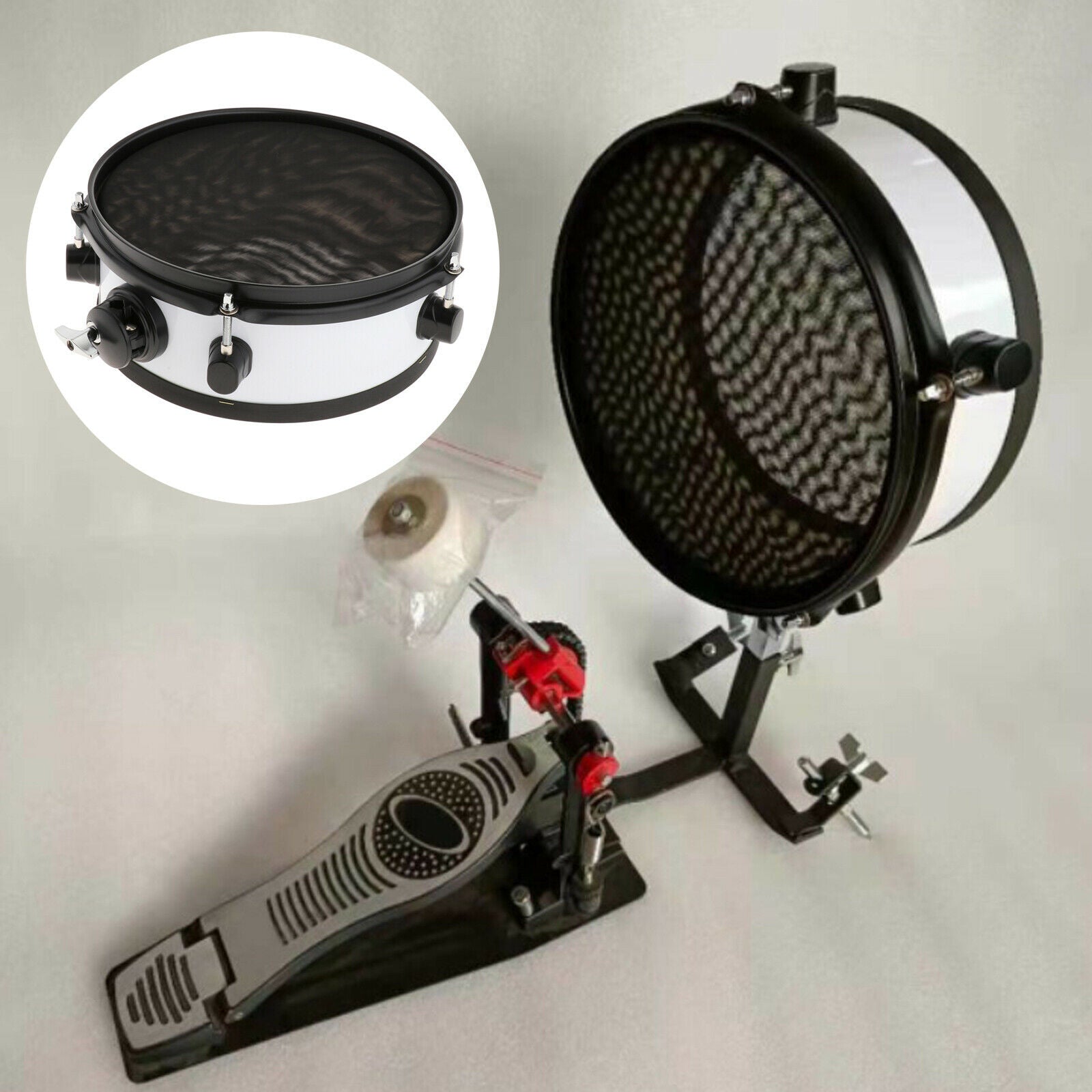 Practice Drum Portable Volume Drumhead Drum Mute for Training Beginner