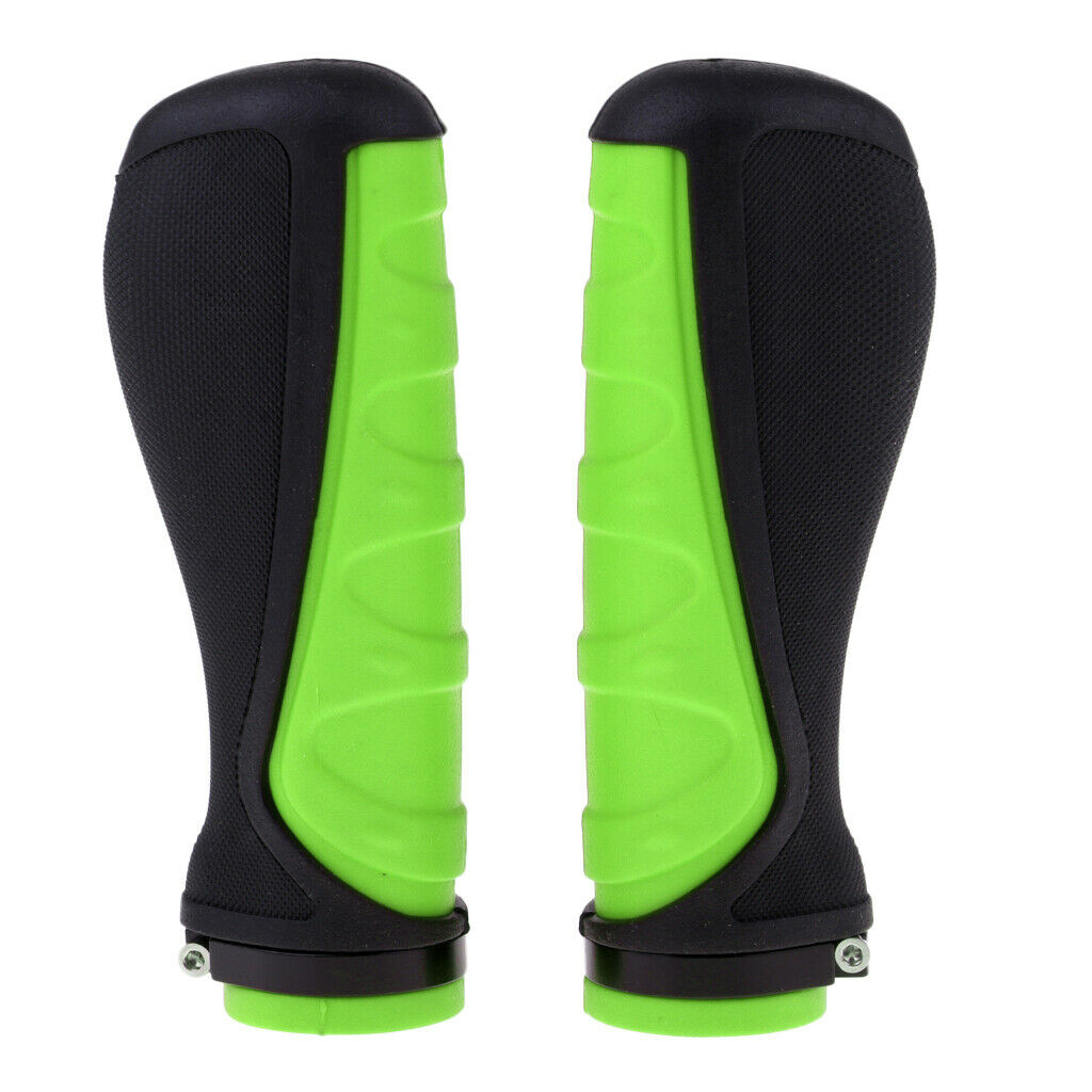 1 Pair Rubber Bicycle Handlebar Grips Electric Scooter Handle Grips Green