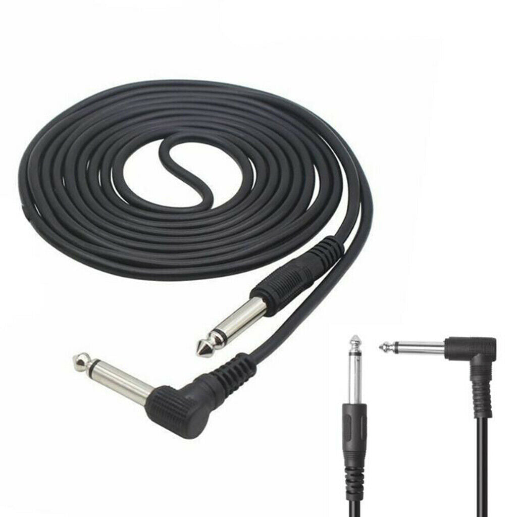 1pc  1/4" 6.35mm Audio Cable For Electric Guitar Bass Noise Reduction
