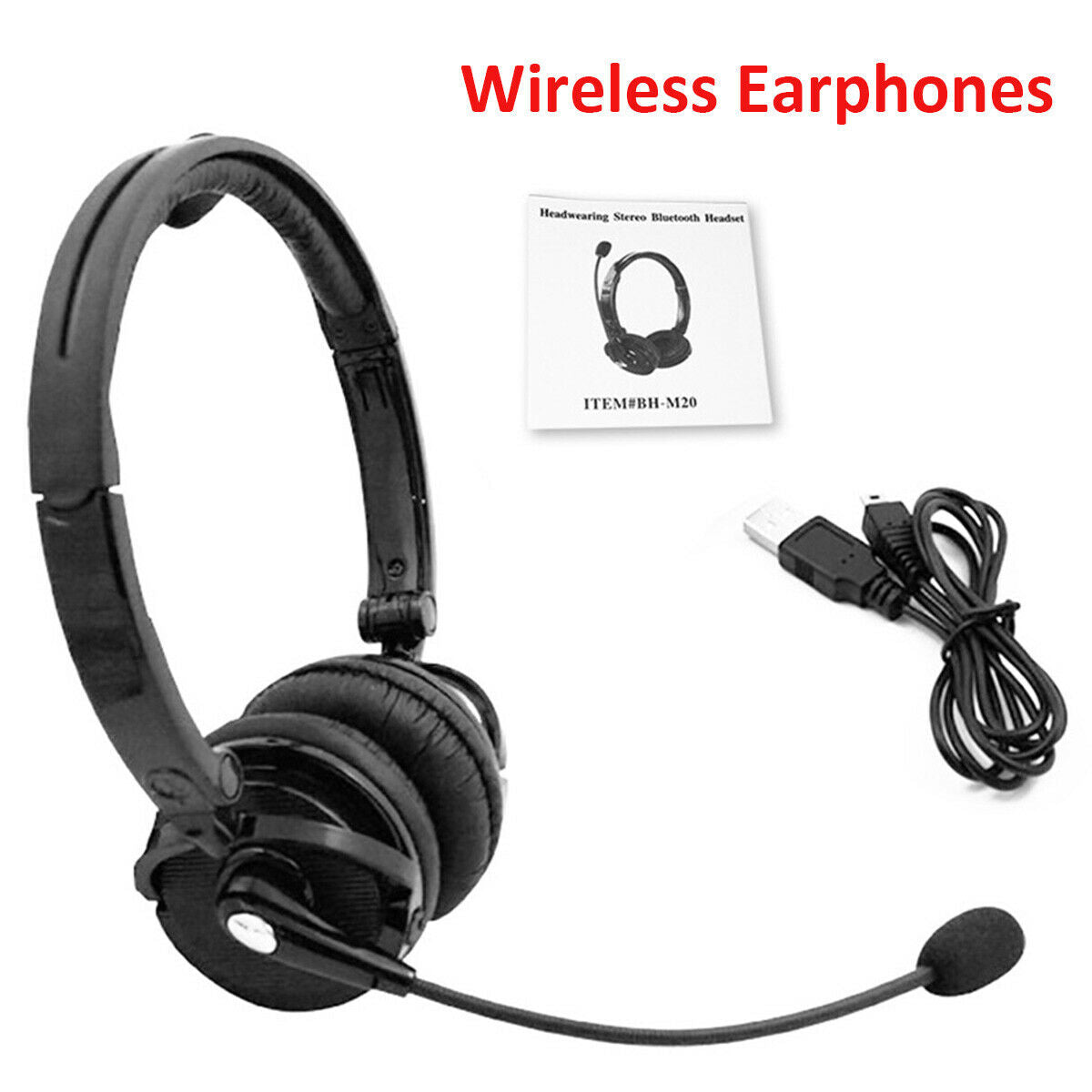 80mA Bluetooth V4.1+EDR DSP Wireless Noise Reduction Over Head Stereo Headphone
