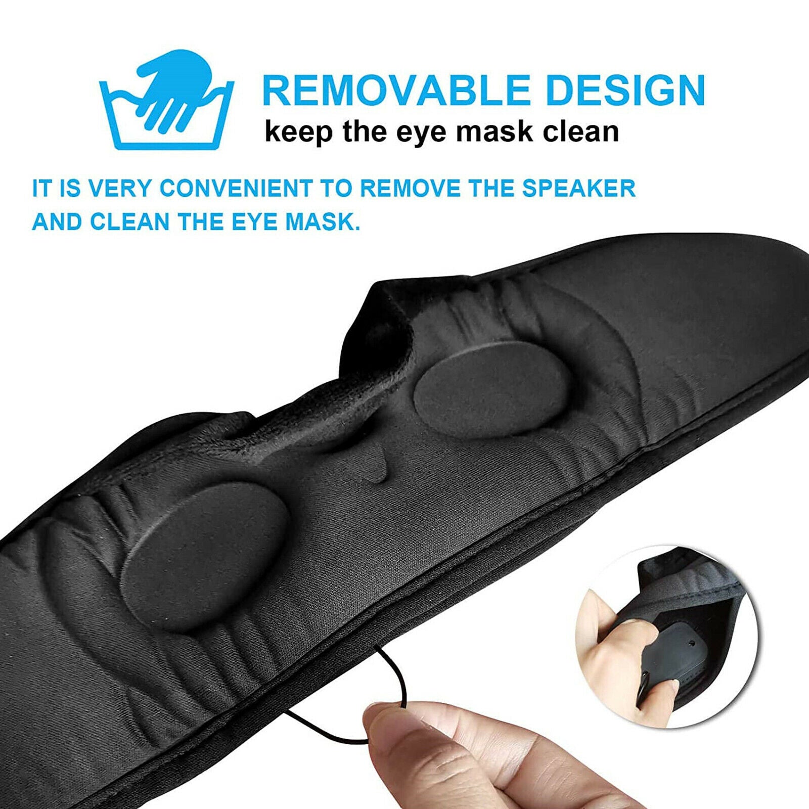 Sleep Headphones Timed Shutdown Washable Handsfree for Napping Kids Adults