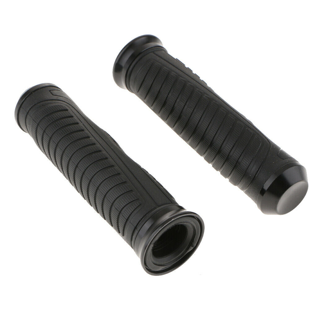 7/8'' 22mm Universal Motorcycle Handlebar Nonslip Hand Grips Black