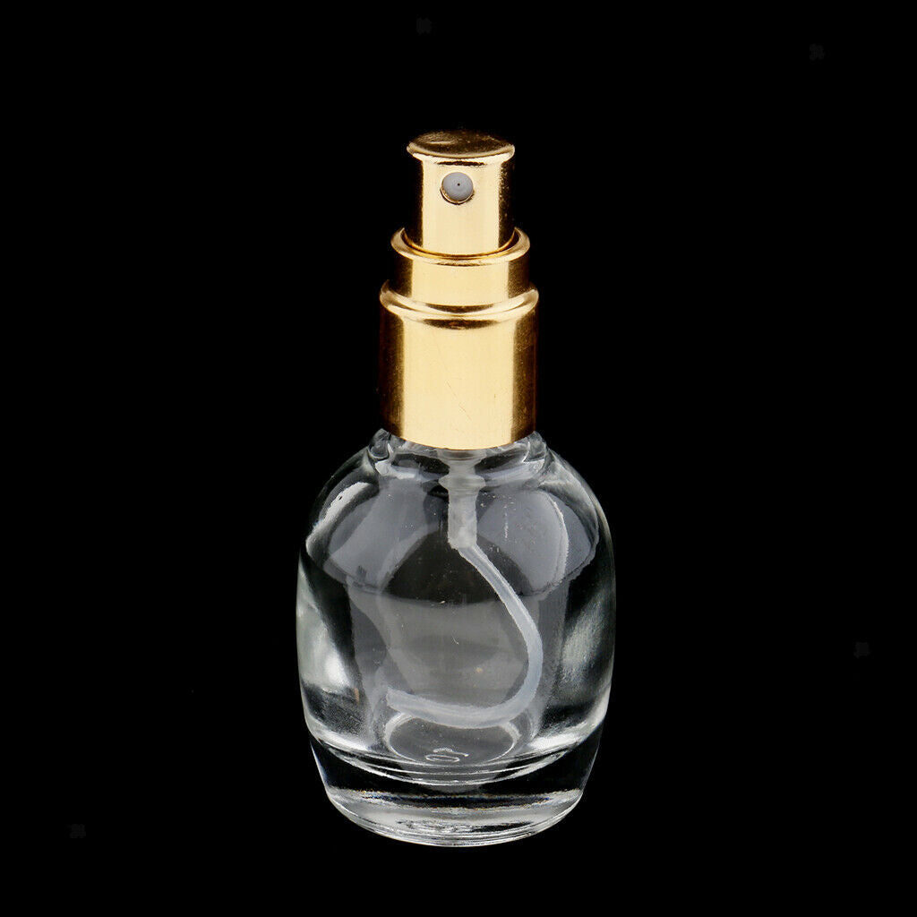 10 Pack Travel Empty Glass Essential Oil Perfume  Spray Bottles 10ml