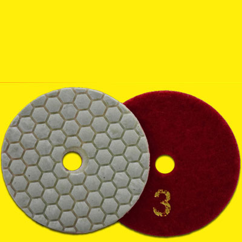 for Quartz Granite Stone Marble 3 Inch 3 Step Set Diamond Dry Polishing Pad