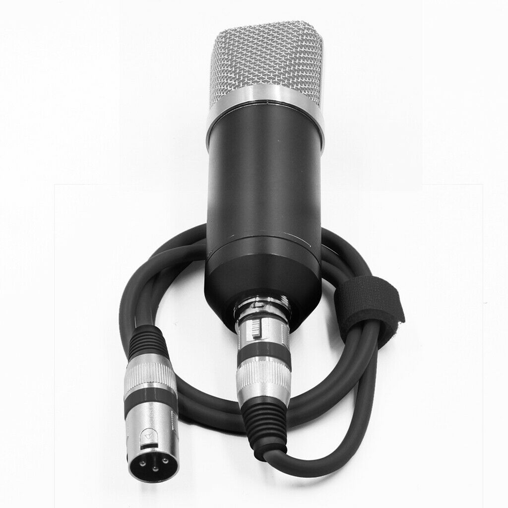 10 Pieces PVC Black XLR Male To XLR Female Microphone Cable 24AWG 2m/6.56ft.