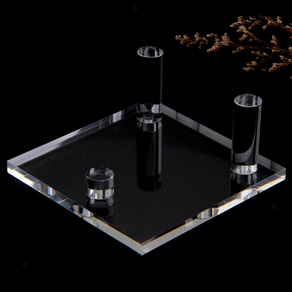 10pc Clear Acrylic Display Stand Crystal Cluster Mineral Specimens Rocks Holder