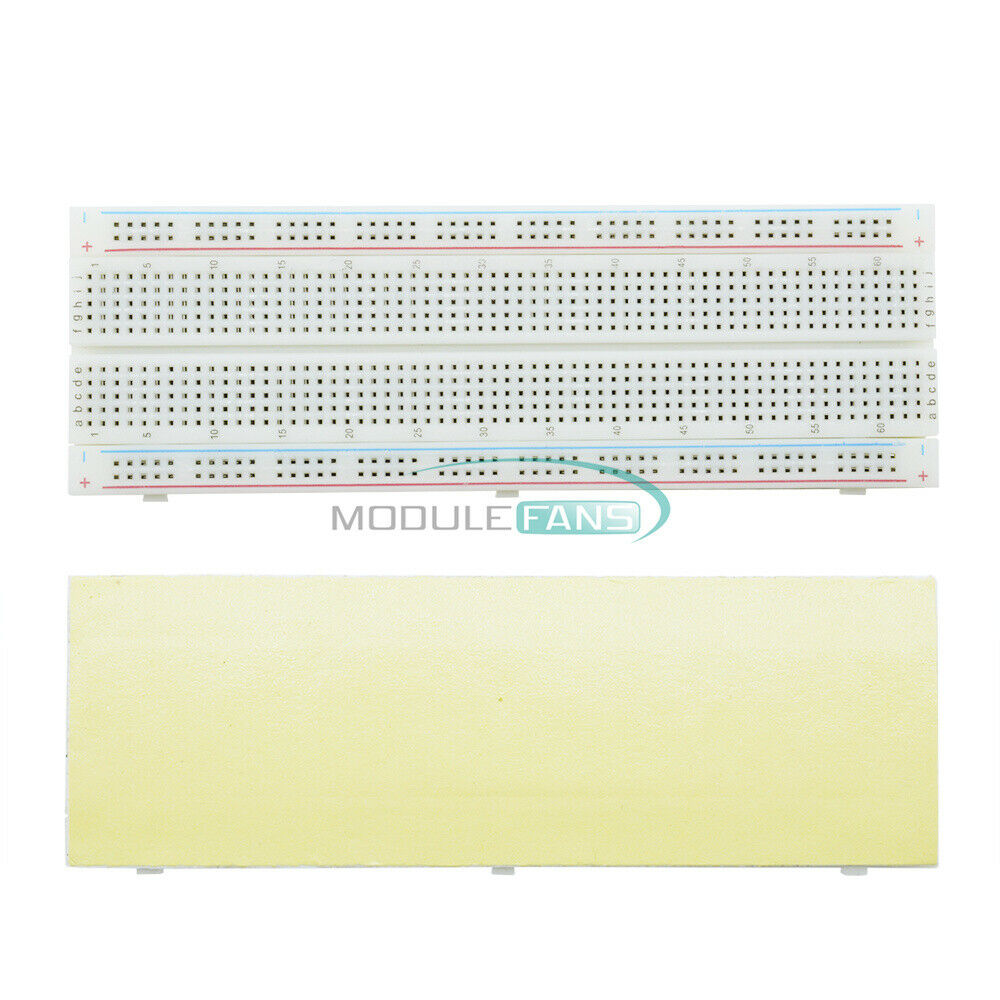 2PCS MB102 Solderless Breadboard 830 Points 2 Buses PCS Bread Board Test Circuit