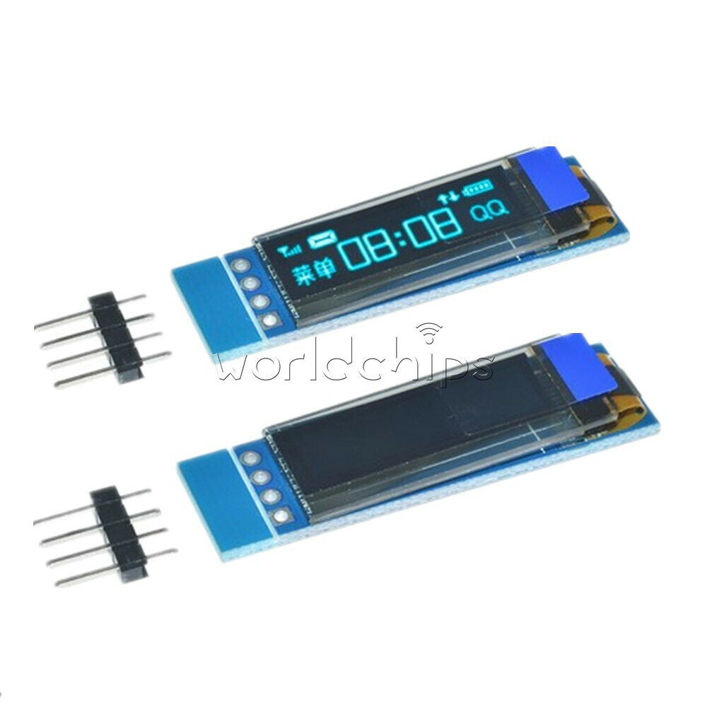 10PCS Lot 0.91"Inch 128x32 IIC I2C OLED LCD Display Module 3.3V 5V For  Arduino