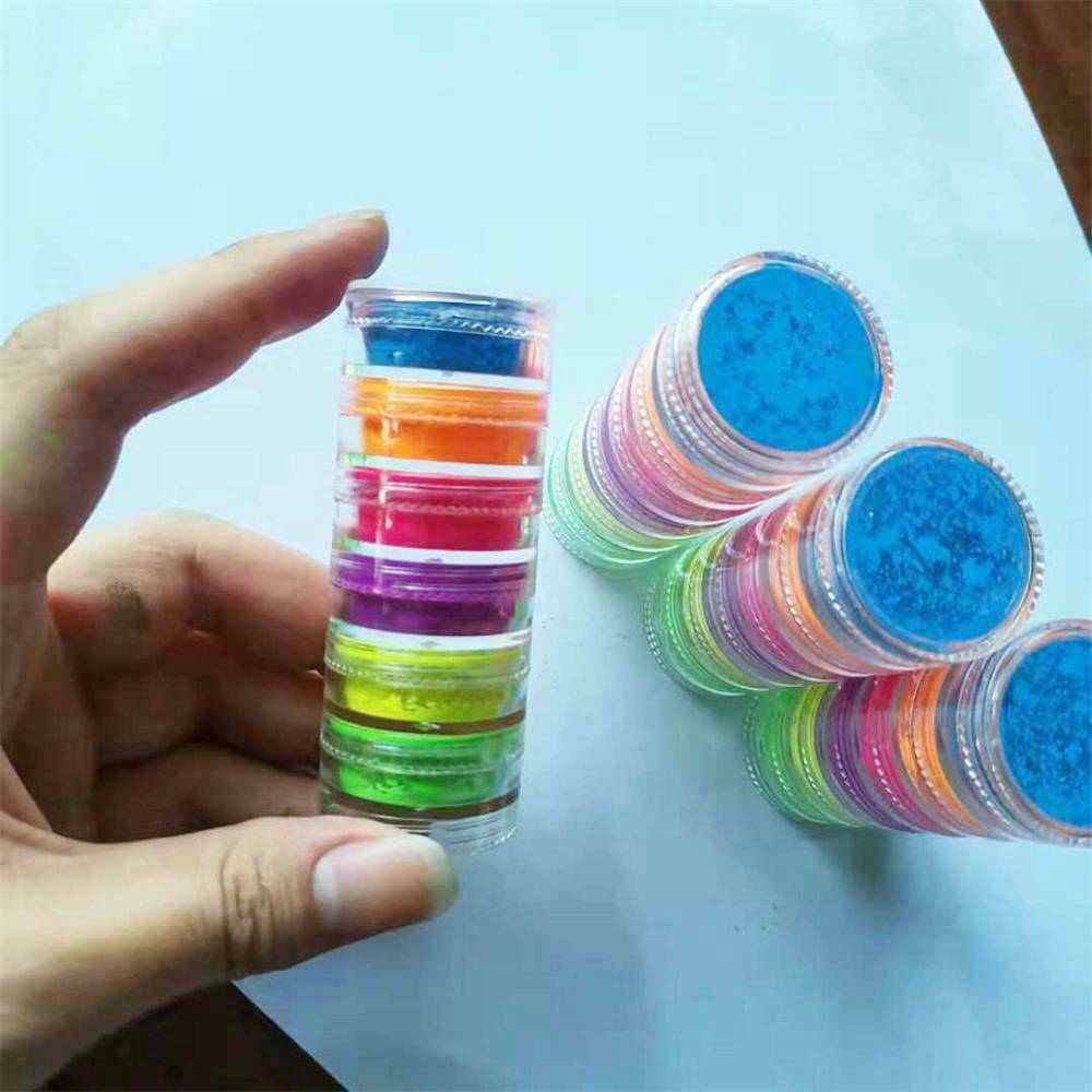 Lasting Shimmer Eyeshadow Pigment Matte Eyeshadow Neon Powder Nail Powder ~~