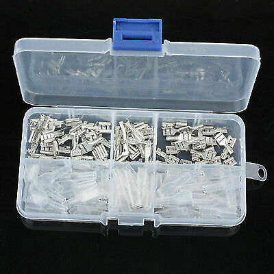 120Pcs 2.8/4.8/6.3mm Crimp Insulating Terminal Female Spade Connector Sleeve Kit