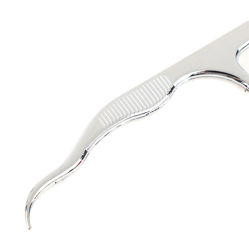 Stainless Steel Toothpick Dental Floss Reusable Flossing Holder Teeth Clean XC