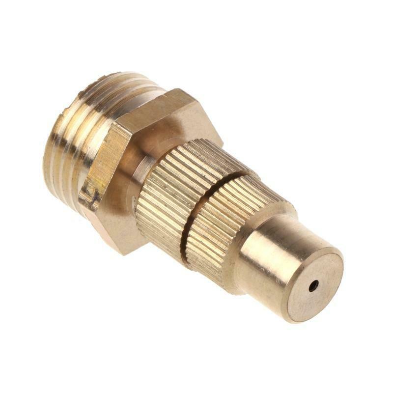 1/2" DN15 Garden Irrigation Brass Adjustable Spray Misting Nozzles Spray Head