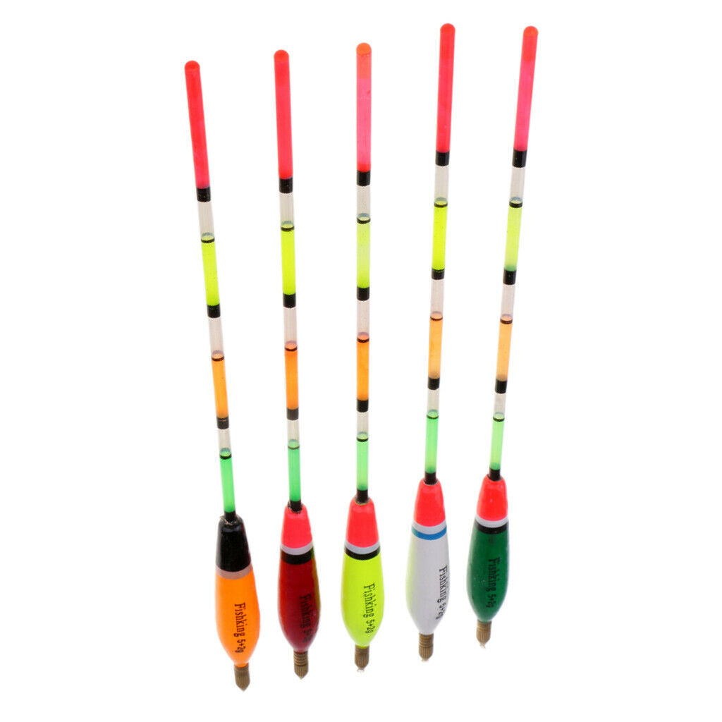 5x     Fishing     Buoy     Balsa     Wood     Floats     Bobbers     Vertical