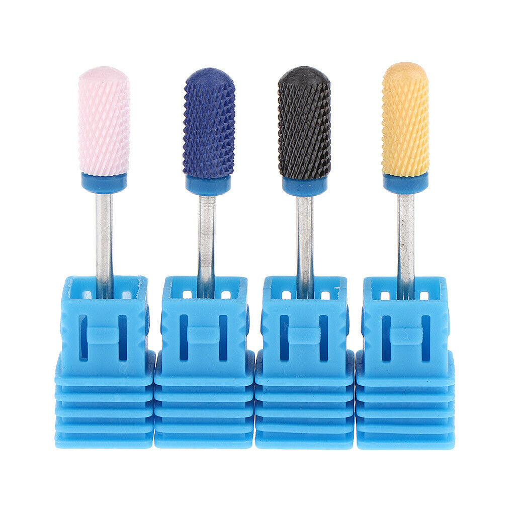 4 Units Nail Lathe Burs Professional Fine Ceramic Cleaning Brush