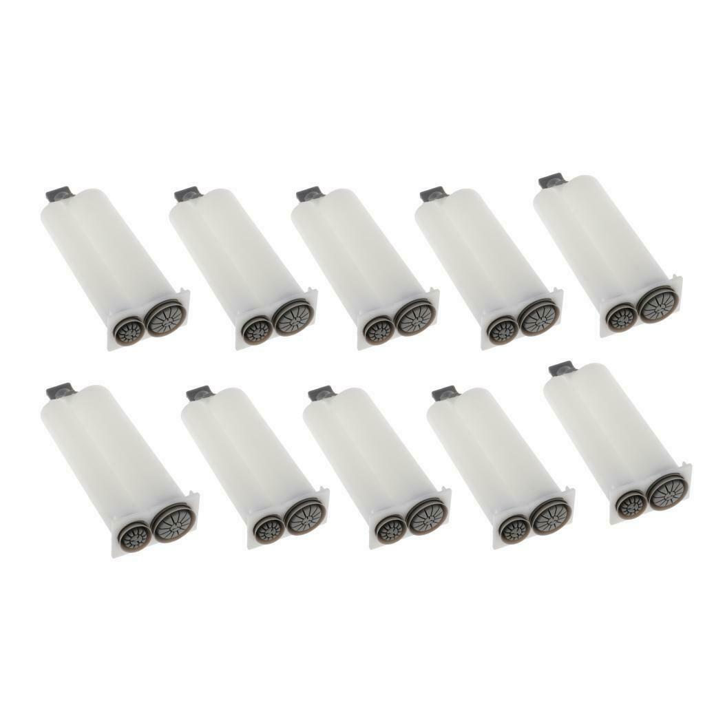 10 lot Plastic Transparent AB Glue Syringes Indutrial 50ml 2: 1 Barrel