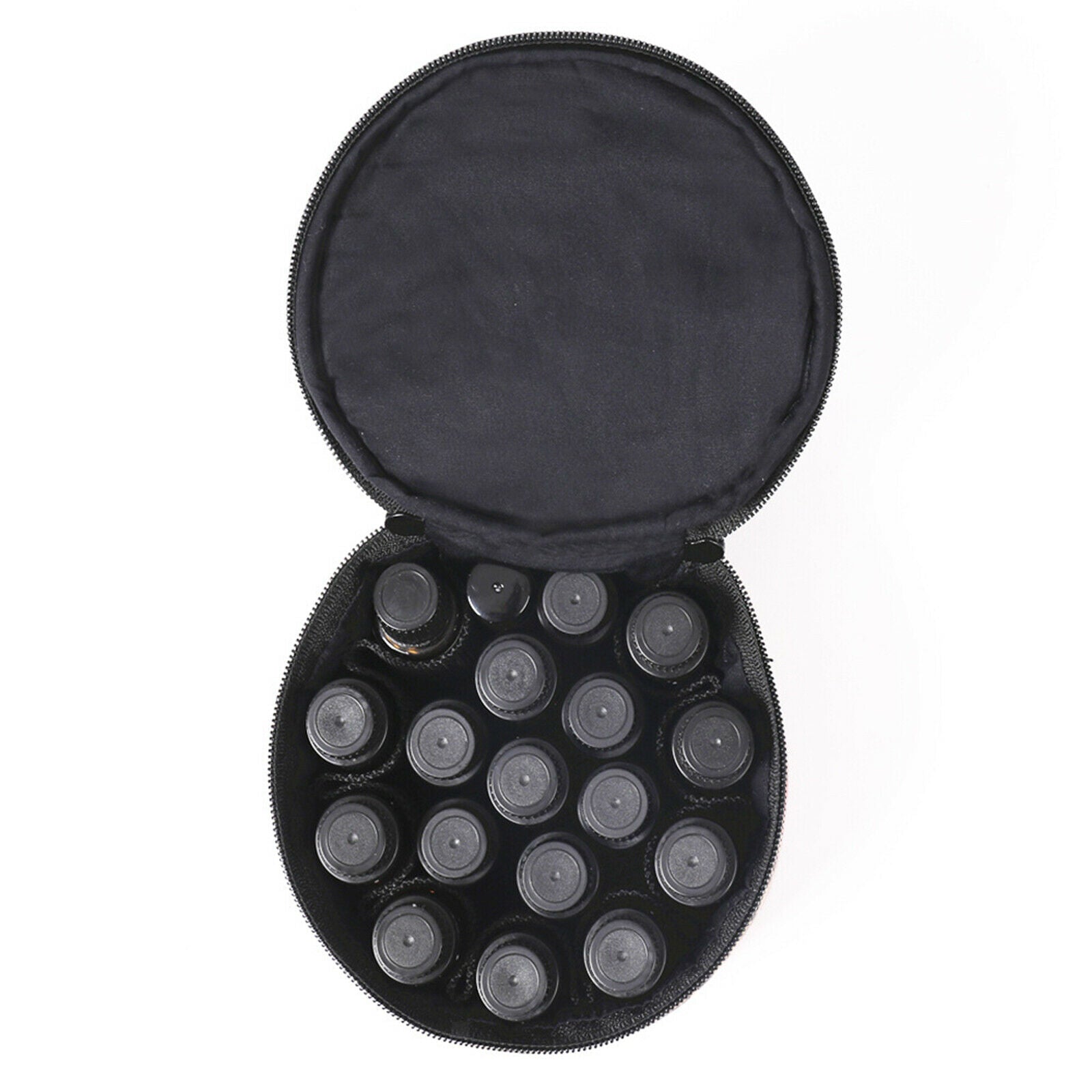 Essential Oil Storage Organizer Carrying for 15ml 5ml Bottles Double Zipper