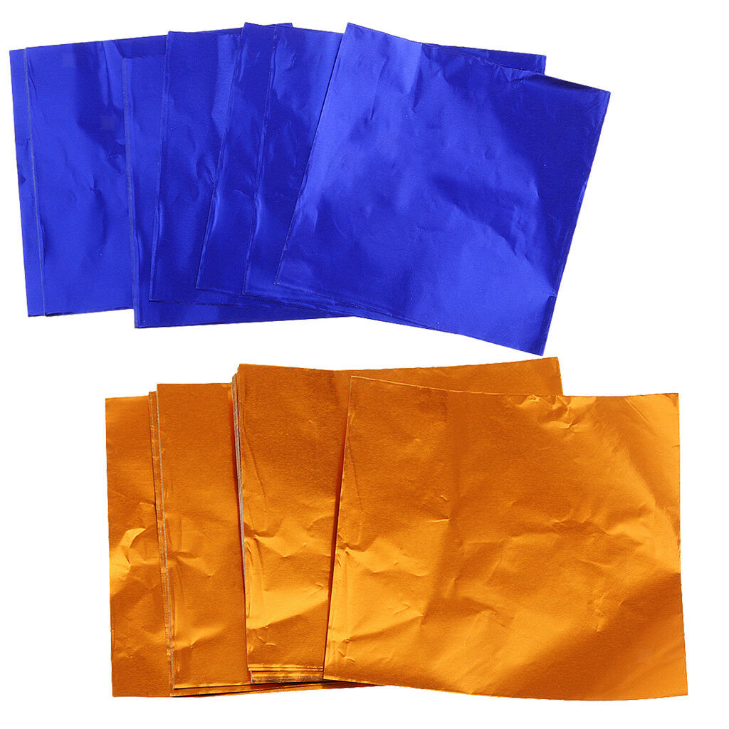 200pcs 2 Colors Foil Wrappers for Chocolate Sweet Candy Confectionary 8x8cm