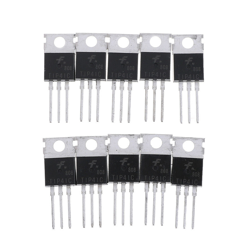 10Pcs TIP41C TIP41 NPN transistor TO-220 new and high quality NEW1 wHSJCA