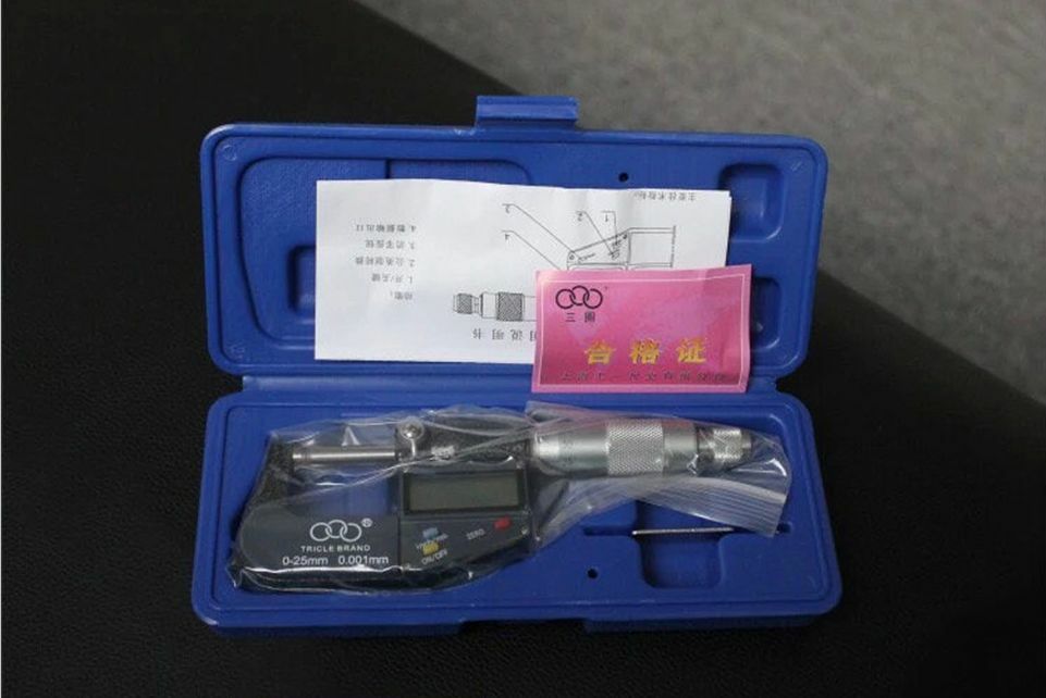New Digital display and Mechanical scale 2 in 1 Spiral Micrometer Caliper 0-25mm
