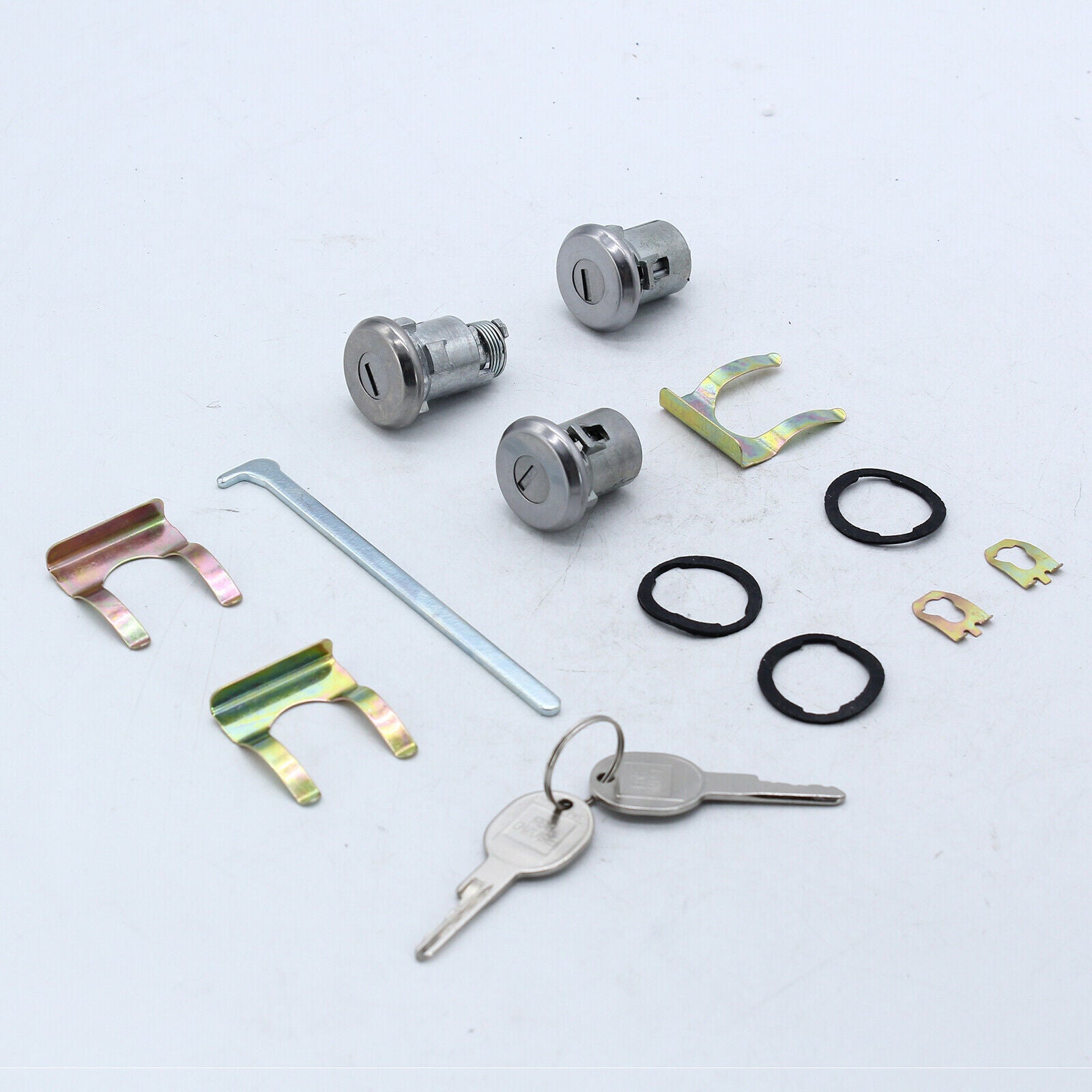 Professional Doors Lock Cylinder with 2 Keys Replacement for GM Chevelle