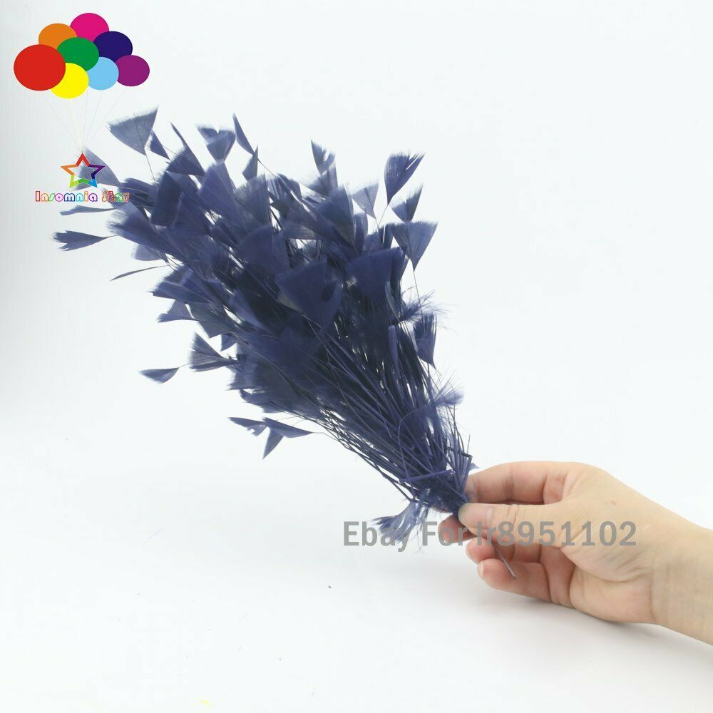Navy 1 Pcs 30 CM Turkey Feathers for DIY Jewelry Wedding Party Decoration Crafts