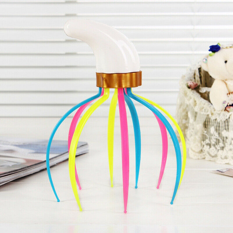 Rotatable Head Massager Octopus Scalp Stress Relax Scratcher Head To.l8