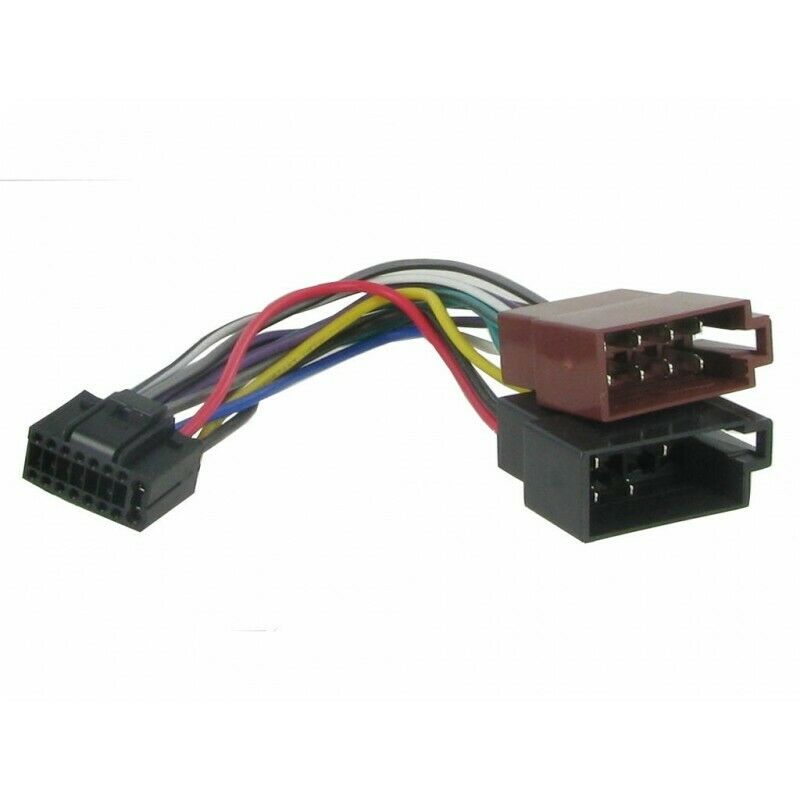16 PIN TO ISO RADIO HEADUNIT REPLACEMENT ADAPTOR HARNESS LOOM FITS KENWOOD/JVC
