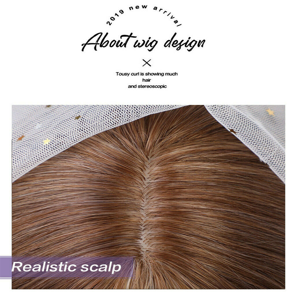 Elegant Charming Female Heat Resistant Body Wave Wig w/ Bangs for Wedding