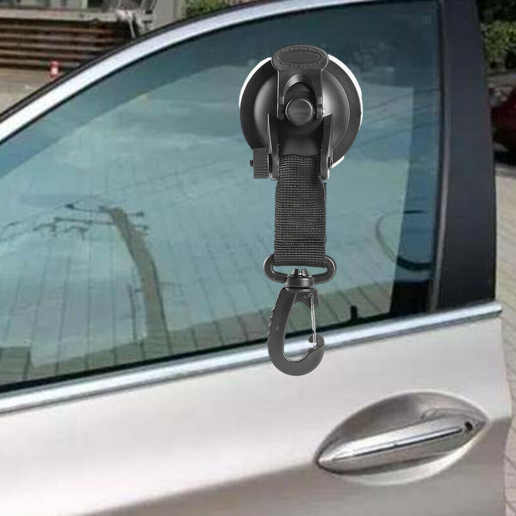 Strong Suction Cup Anchor with Securing Hook Tie Down Camping Tarp Accessory
