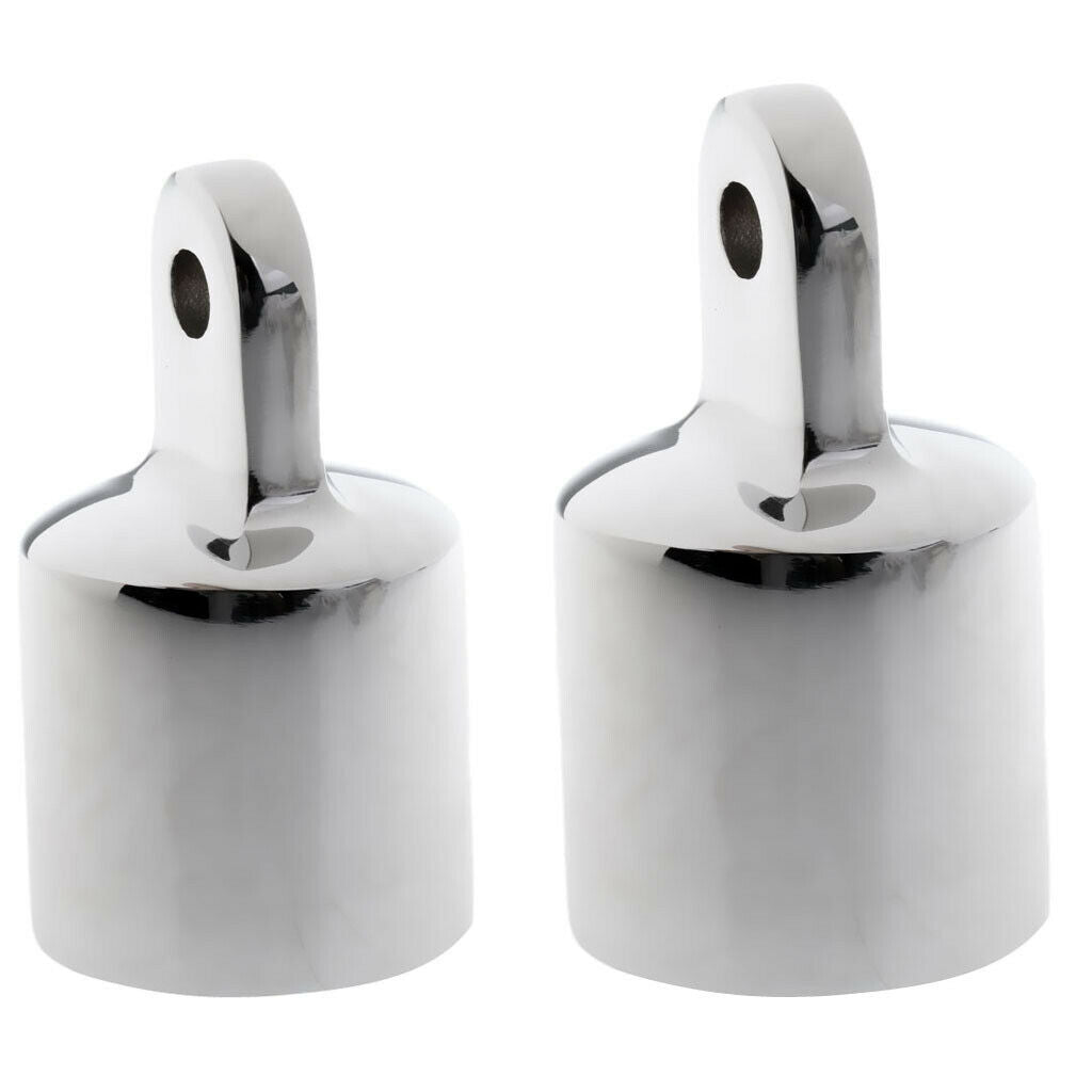 2 Pieces Eye End   Bimini Top Fitting Boat Hardware 316 Stainless Steel
