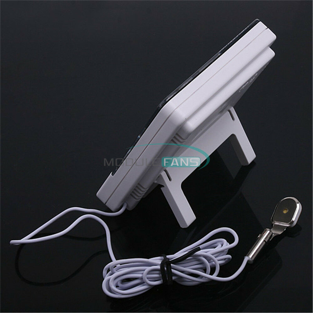 Digital LCD Temperature Thermometer Hygrometer Humidity Meter Clock White HTC-2