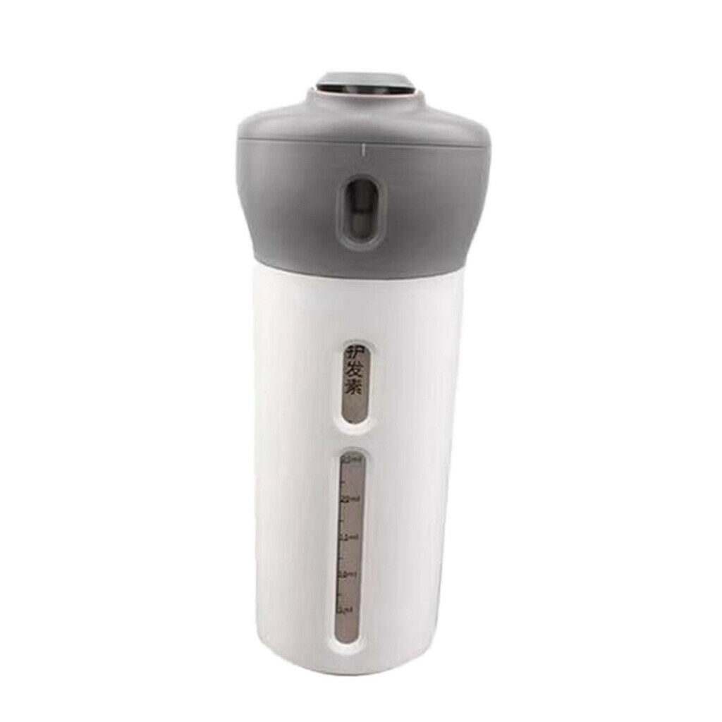 Travel Shampoo Bottle Portable Shower Press Tube Wash Liquid Container Gray
