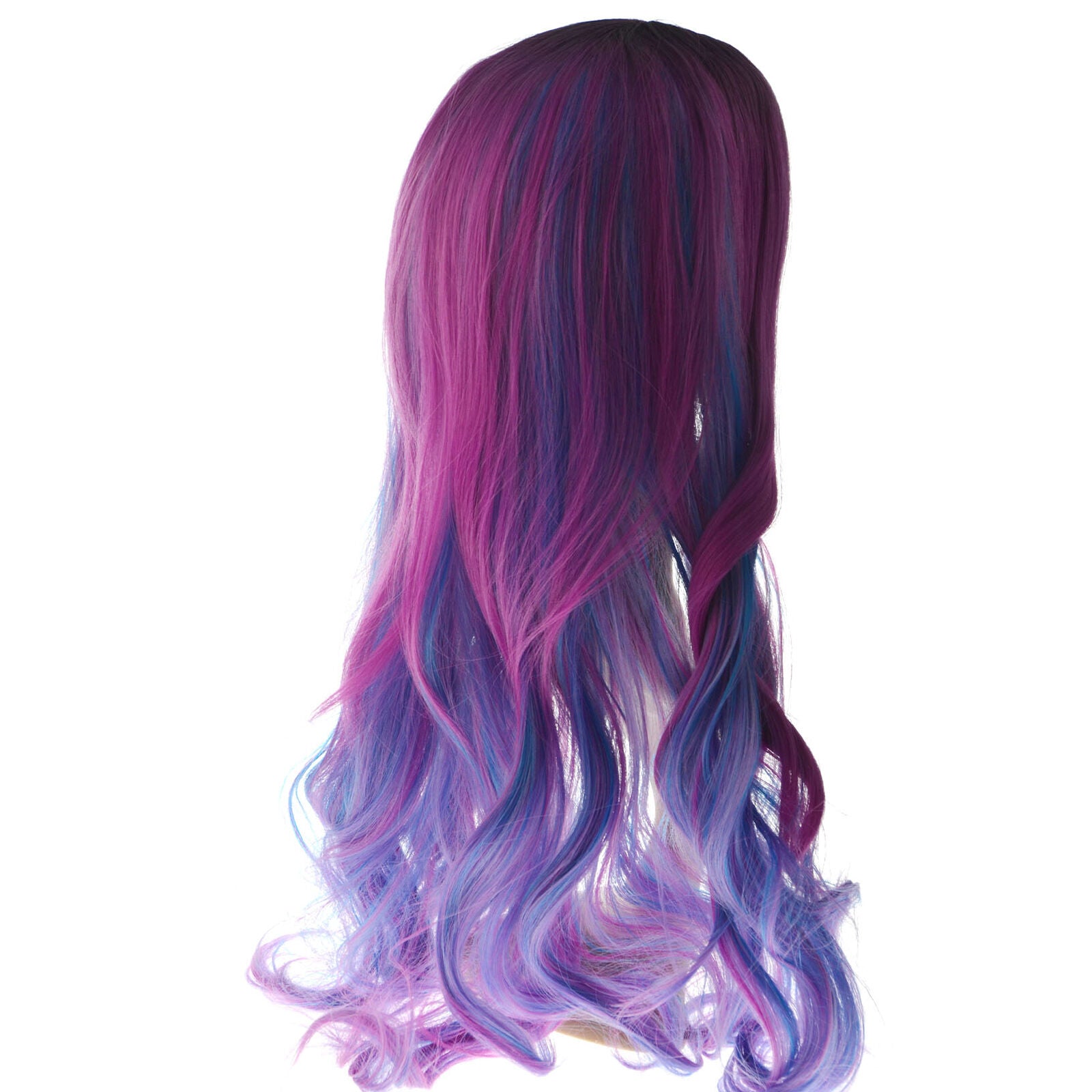 For Inspired by Descendants 3 Girls Audrey Wig Red Blue Long Curly Halloween Wig