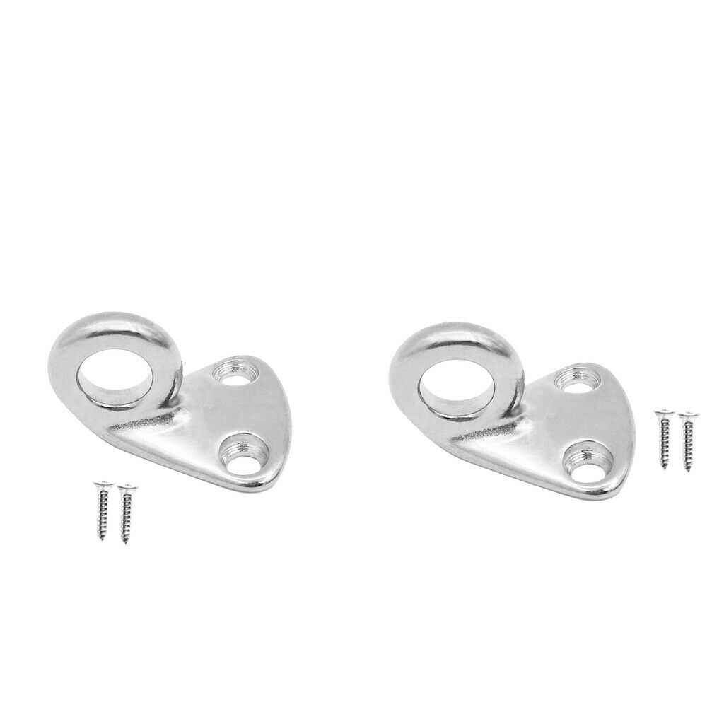 Set of 2 Stainless Steel Clothing Hat Hook Hanging Holder Marine Boat Yacht