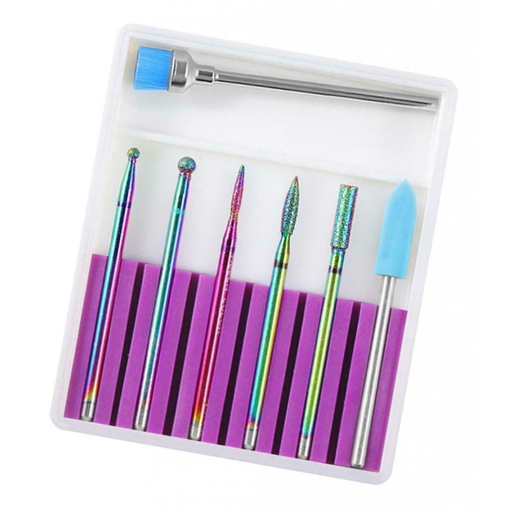 Ceramic Nail Drill Bits Brush Electric UV Gel Nails Buffing Files Bit 9