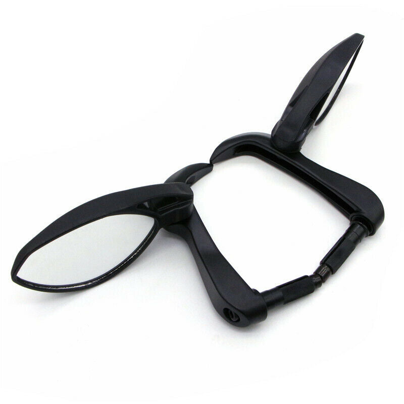 18MM Screw Motorcycle Handle Bar End Rearview Mirrors Scooter Booster Hand Guard